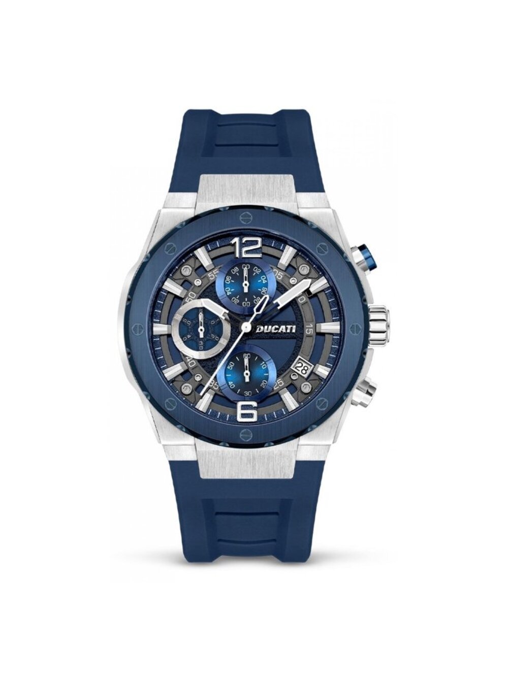 NWT Ducati Chronograph Quartz Blue Dial Men's Watch